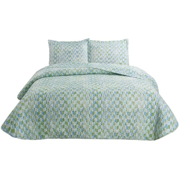 🌟 Brand New 🌟 Microfiber Reversible 2-Pieces Quilt S𝖾𝗍 - Twin Size - Picture 2 of 4